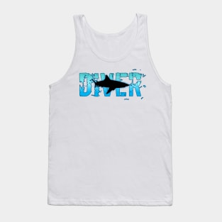 Scuba diving t-shirt designs sharks Tank Top